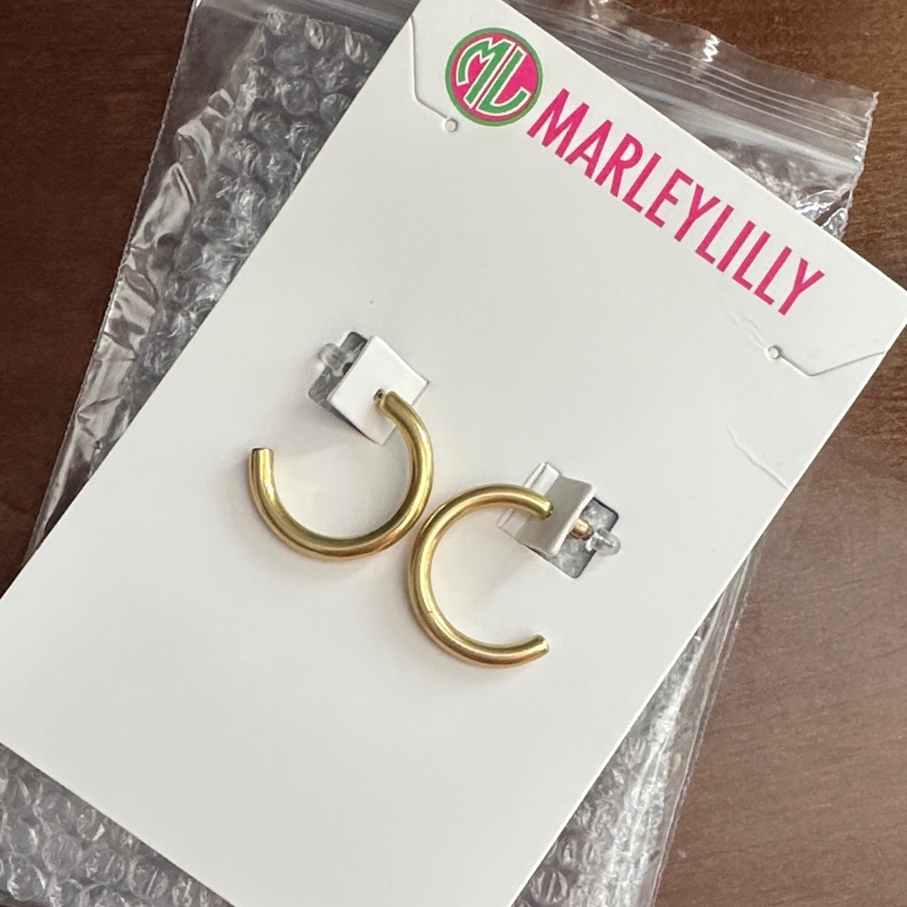Marleylilly Gold Hoop Earrings
